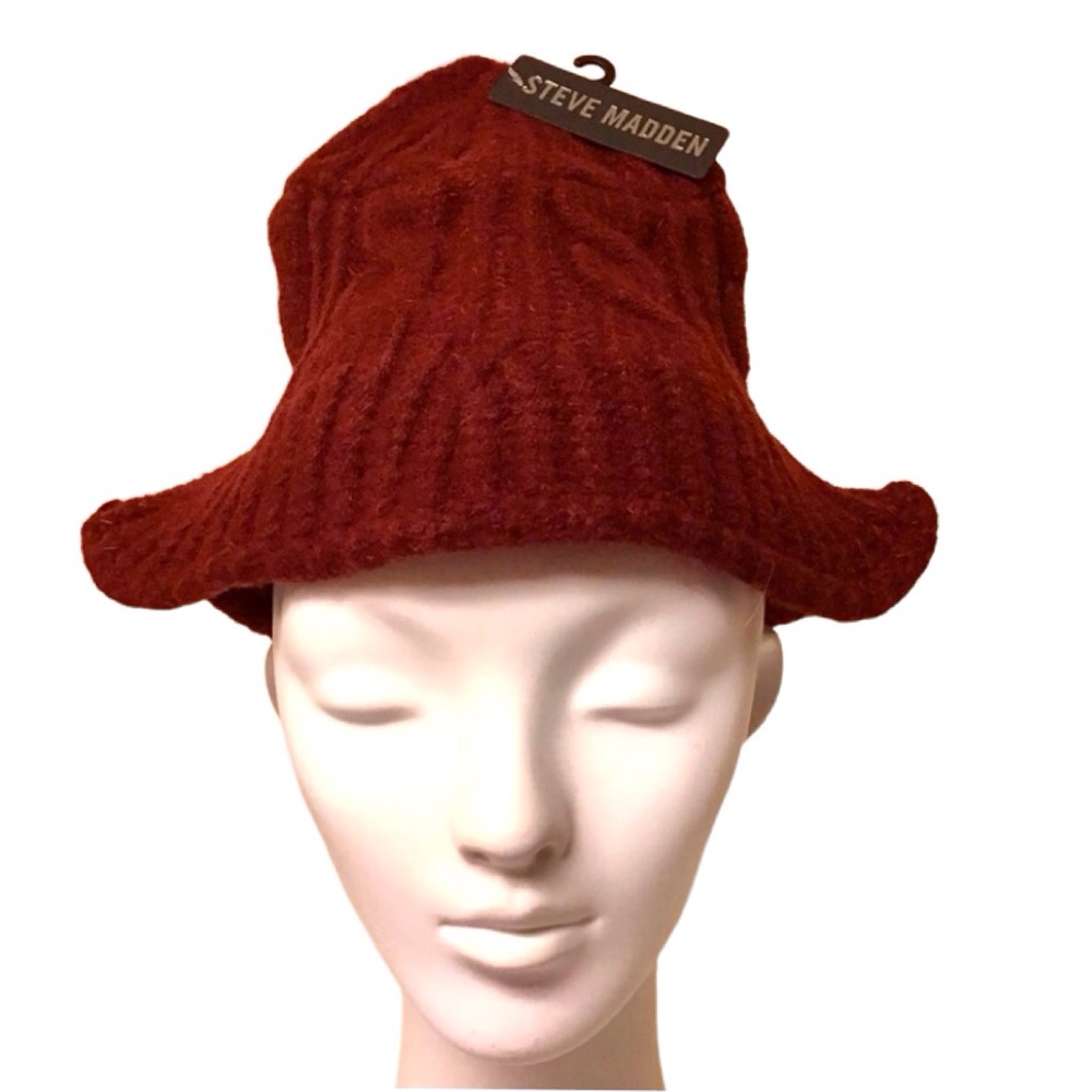 Steve Madden Cable Knit Bucket Hat (NWT) - Picture 3 of 6